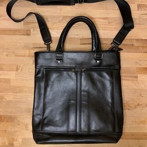 Zara Men’s Crossbody Bag - Leather - Black